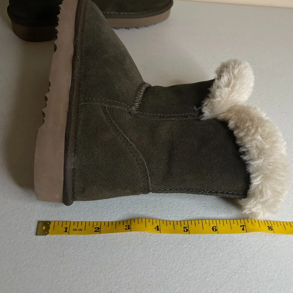 Macy's Style & Co Suede Leather Faux Fur Lined Boots Size 5